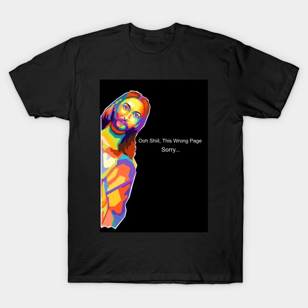 Jesus Memes Wpap Pop Art T-Shirt by Zet Art